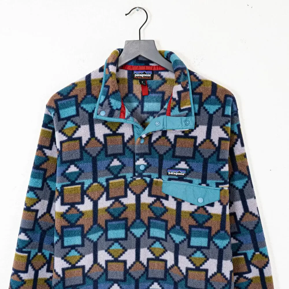Patagonia Synchilla Snap-T Fleece Pullover Cedar Mesa New Navy size Medium